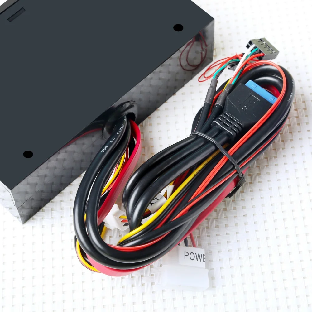 PC кард-ридер на передней панели 3,5 мм карта Аудио e-SATA MS CF TF SD-Card Reader Micro SATA высокоскоростной кард-ридер