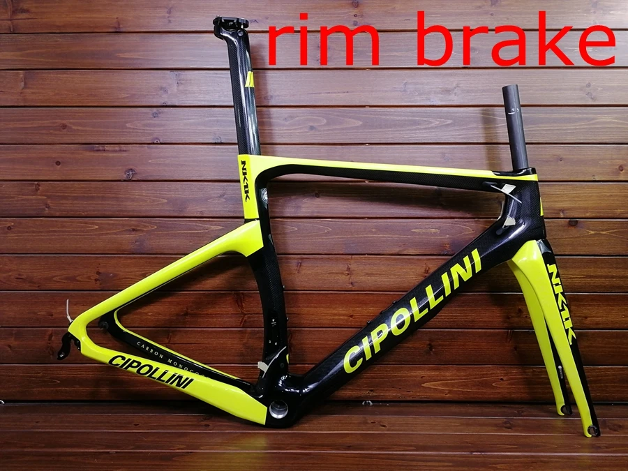 T1100 карбоновый Дорожный комплект рамы Cipollini NK1K карбоновые рамы дорожных велосипедов тормоз обода или дисковый тормоз углеродная велосипедная Рама без НАЛОГА