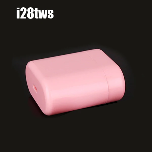 Розовый I28 Bluetooth TWS мини беспроводной спортивный 1:1 Реплика Air 2 Наушники сенсорное управление гарнитура Mit Lade Box Mit Mic для IOS Android - Цвет: Розовый
