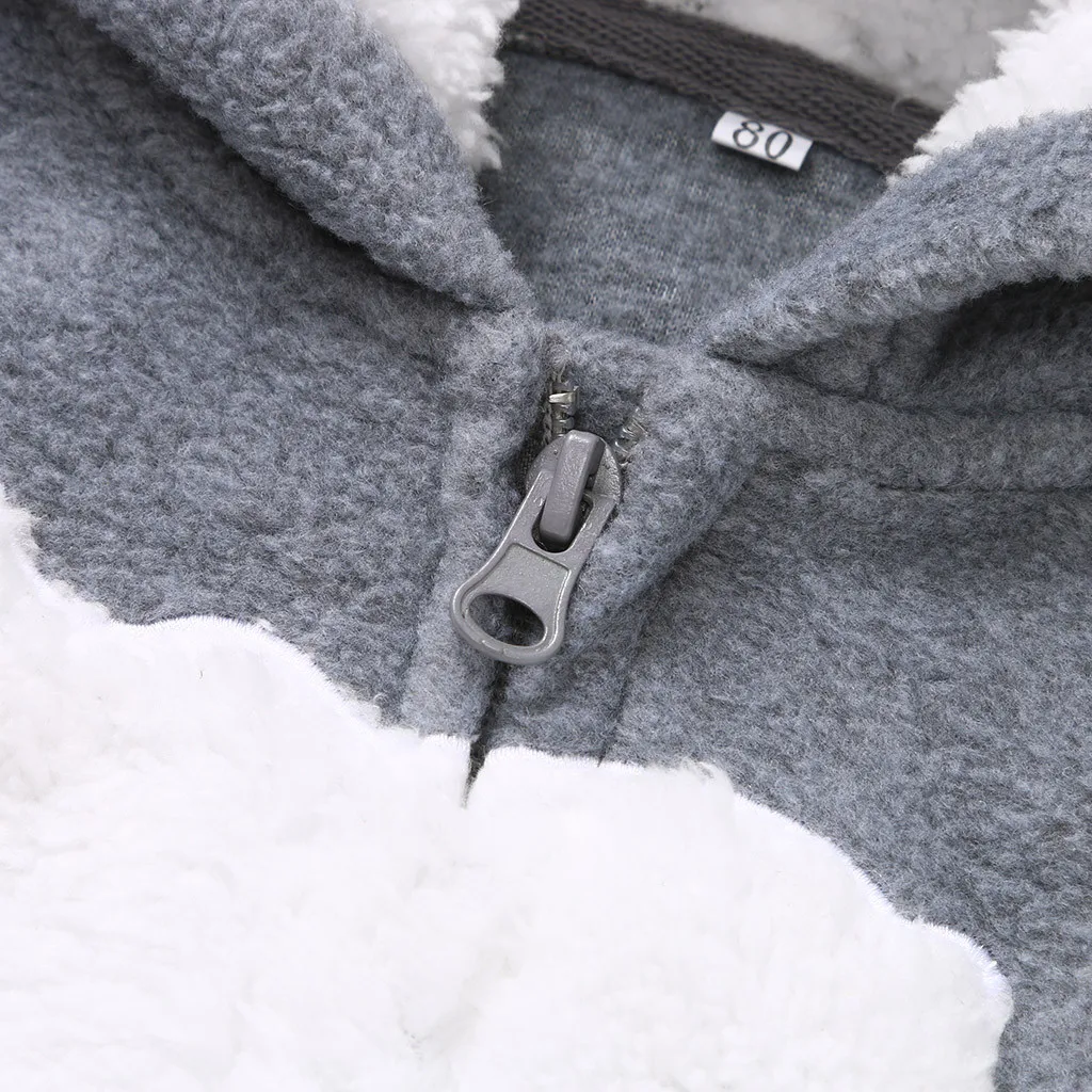 Одежда для малышей Зимний флисовый комбинезон новорожденных мальчиков