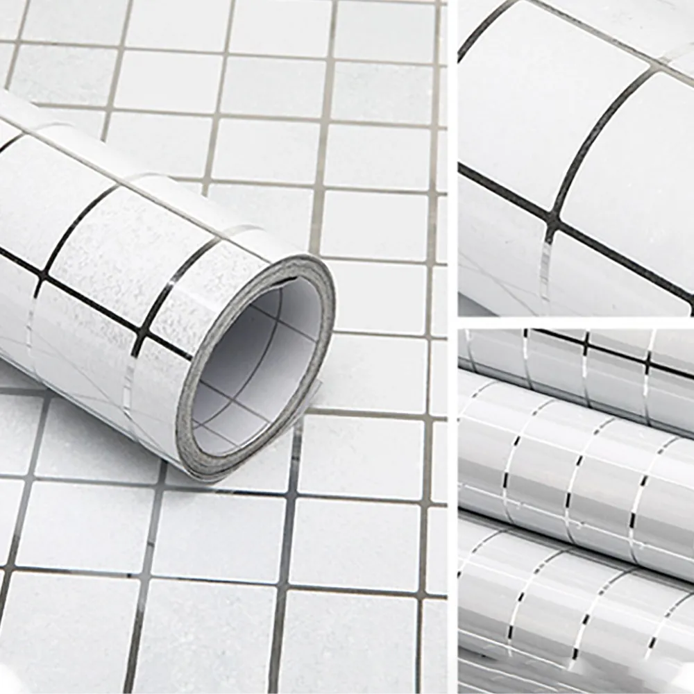Самоклеящаяся настенная бумага из алюминиевой фольги для ванной комнаты