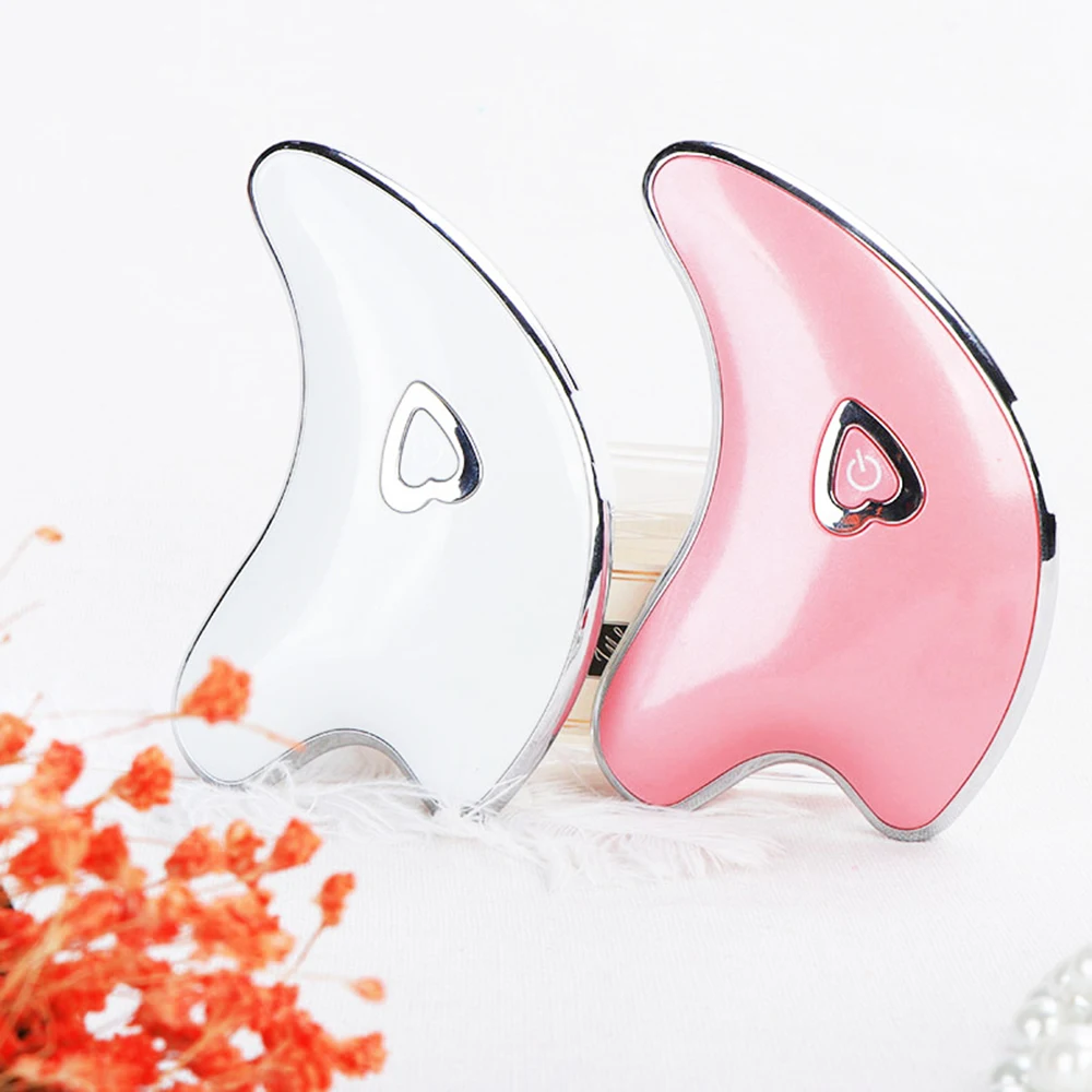 Массажная машина для лица Guasha, устройство для подтяжки лица, массажер, USB Перезаряжаемый, омоложение кожи, массажный Электрический инструмент для выскабливания