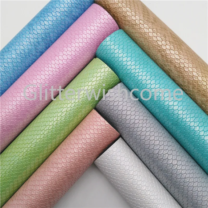 Glitterwishcome 21X29 см A4 Размер Переливающаяся искусственная кожа ткань, змеиная Синтетическая кожа ткань листы, винил для бантов, GM471C