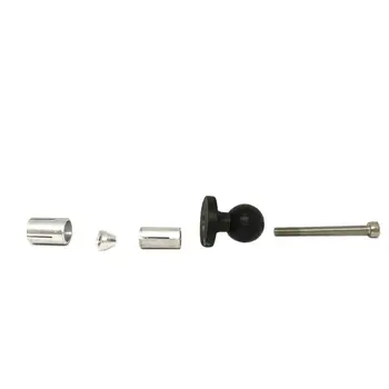 

Aluminum Base Rubber Motorcycle Bike Mount Black Fork Stem Base with Ball Head for RAM Mount for Gopro Ball Mount Adapter