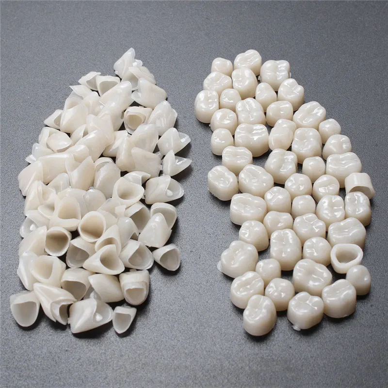 65Pcs Anterior Teeth 50Pcs Posterior Teeth Dental Crowns Resin Porcelain Materials Oral Care Teeth Whitening Molar Crown