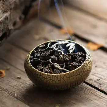 

Charcoal Incense Burner Lotus Vintage Gothic Decor Incense Burner Ceramic Vaper Smoke Weihrauch Brenner Incence Holder AB50XX