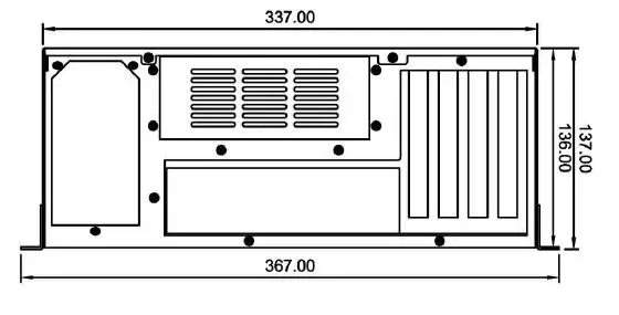 Промышленный ПК с настенным креплением материнская плата Micro ATX. Чипсет Q87 ЦП LGA1150 4