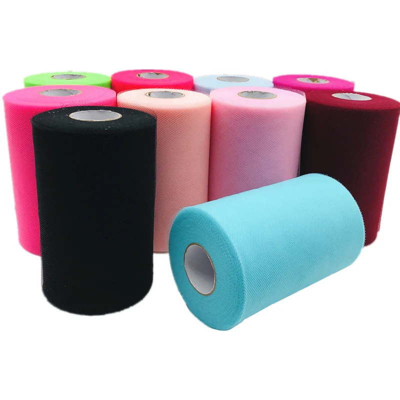 Rollo de tul 100 yardas 15 Cm tela de Organza decoración de la boda Tutu blanco bebé ducha decoración de tul rollo de fiesta y eventos Engagemen