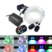 Волоконно-оптический Звездный потолочный комплект 2 рулона 3/4 м оптическое волокно+ 32 Вт RGB двойной слышно светодиодный волоконно-оптический двигатель RF сенсорный пульт дистанционного управления