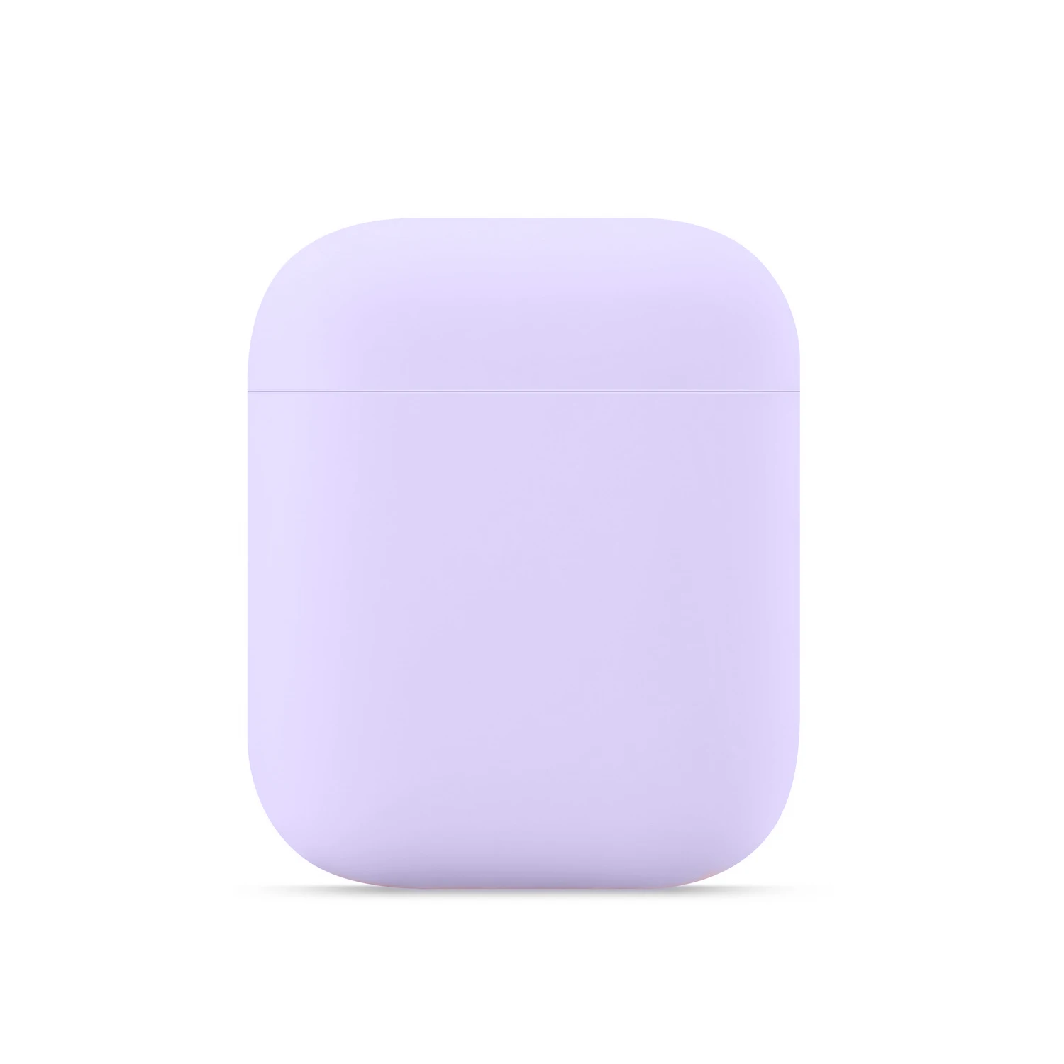 Мягкие силиконовые чехлы для Apple Airpods 1/2, защитные Bluetooth беспроводные наушники, чехлы для Apple Air Pods, зарядная коробка, сумки - Цвет: Purple