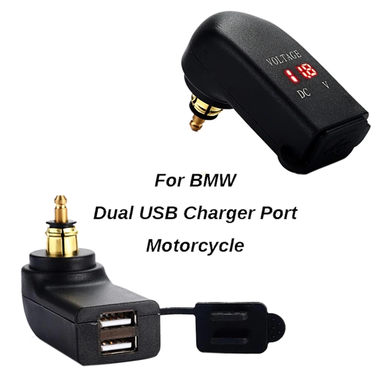 Мотоцикл двойной USB зарядное устройство адаптер питания Разъем для-B MW F800GS F650GS F700GS R1200GS R1200RT