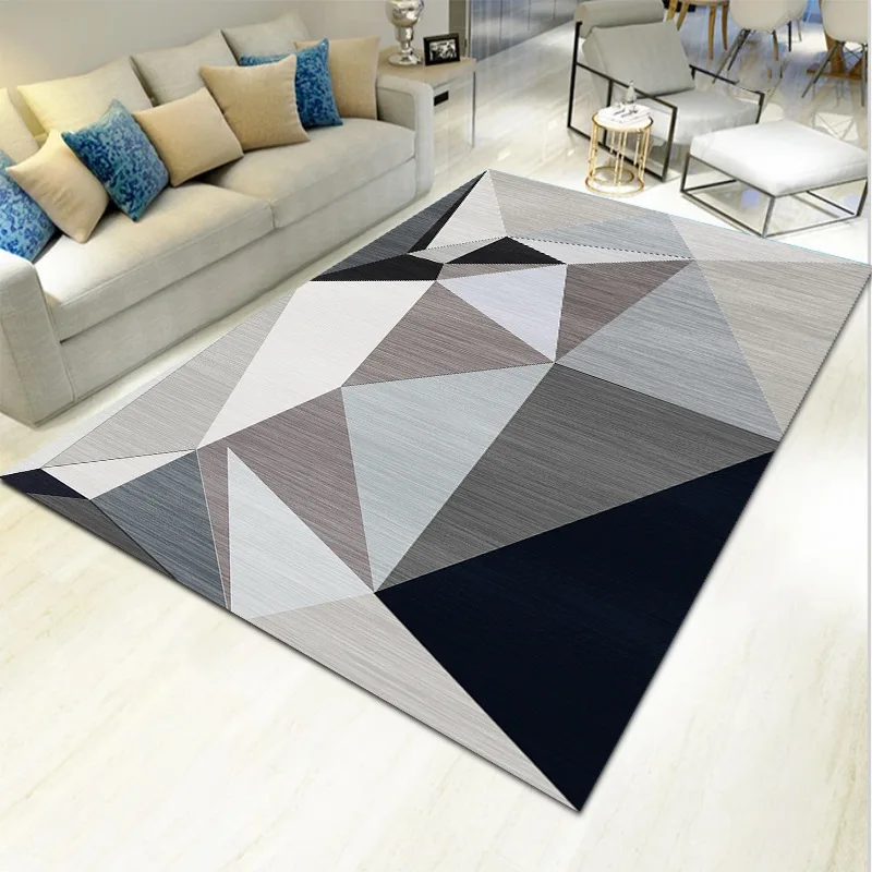

Modern geometric simplicity art carpet for living room bedroom non slip floor mat fashion kitchen area rugs customizable