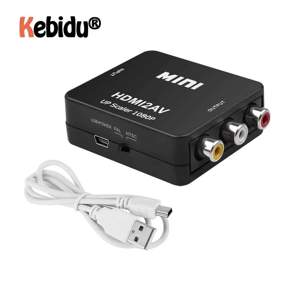 Преобразователь видео HD 1080P HDMI-совместимый с RCA AV/CVSB L/R чип преобразователя 1920*1080 60