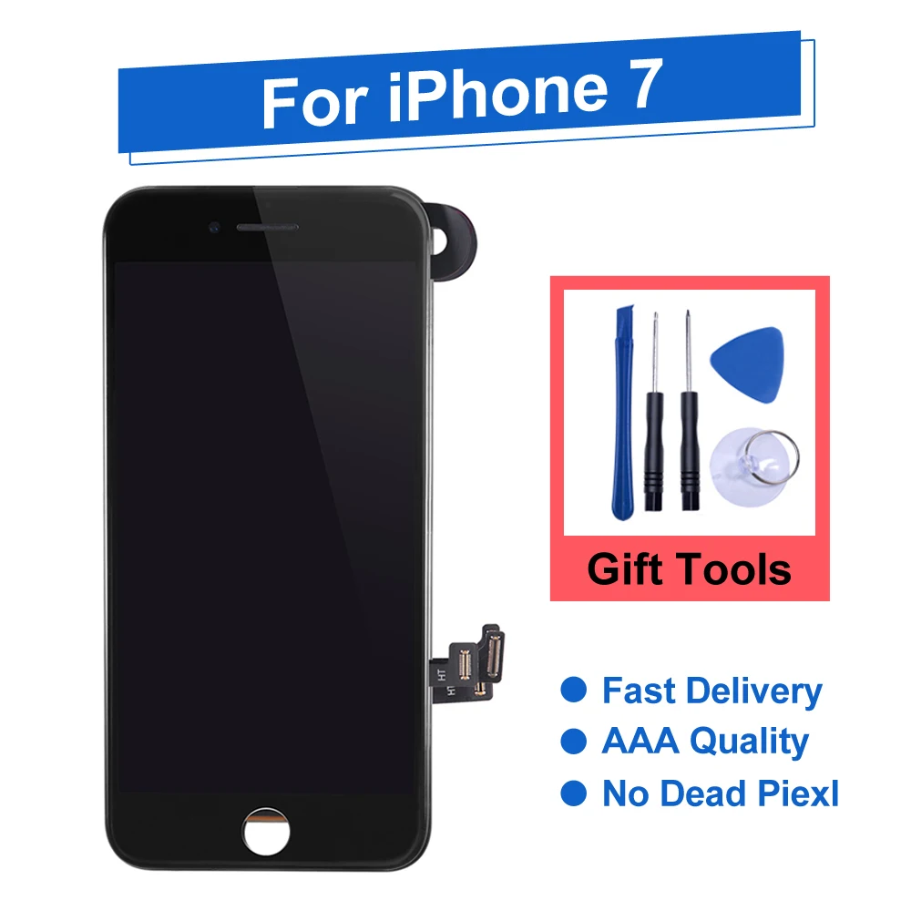 Display Lcd Completo Per Iphone 7 Touch Screen Digitizer Di Ricambio Per Iphone 7 Schermo Lcd Nessun Pixel Morto Qualità Aaa + + +