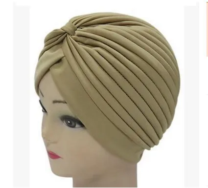 Мусульманский тюрбан для женщин хлопок тюрбант mujer химиотерапия шляпа Индия головной убор тюрбан шапка femme musulman исламские тюрбанты шляпа - Цвет: 8