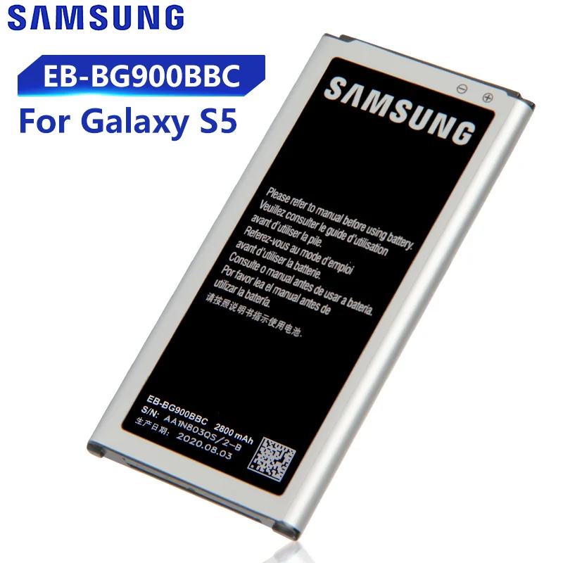 Оригинальная замена Аккумулятор Samsung для S5 G900S 9008W 9006W G900F G900M G9008V 9006V G900FD EB BG900BBC