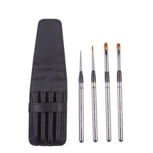 Высококачественный PBT-782 4 шт./компл. taklon hair алюминиевый наконечник колпачок Акварельная акриловая краска набор кистей с сумка из полиуретана