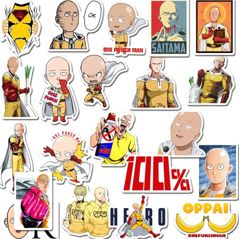 49pcs/pack cute animation ONE PUNCH MAN sticker scrapbooking ...