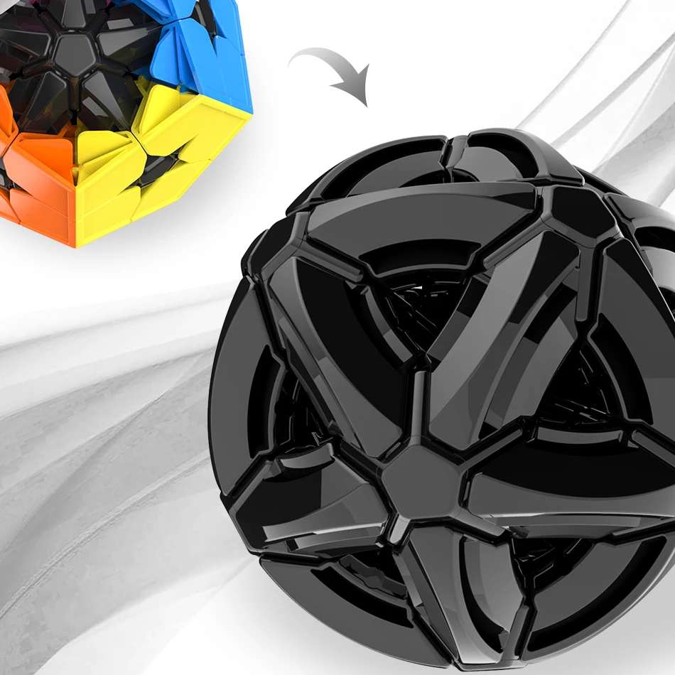 MoYu Cubing класс Meilong 2x2 KIBIMINX Stickerless волшебный куб 12 Сторон Додекаэдр 2x2x2 профессиональные развивающие игрушки