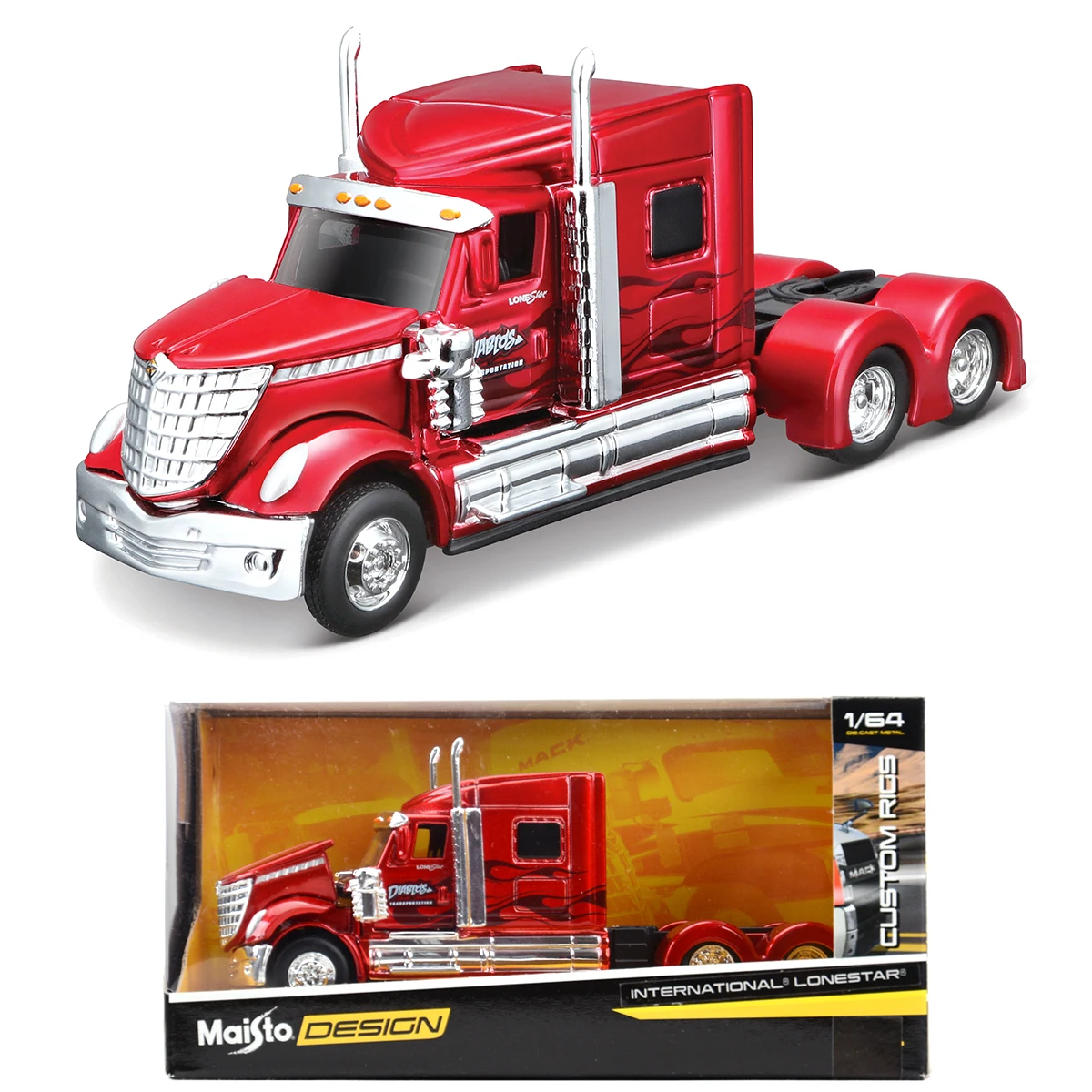 Maisto 1:64 Big Rig Vehicle Set Series Static Die Cast Vehicles Collectible Hobbies  Model Car Toys images - 6