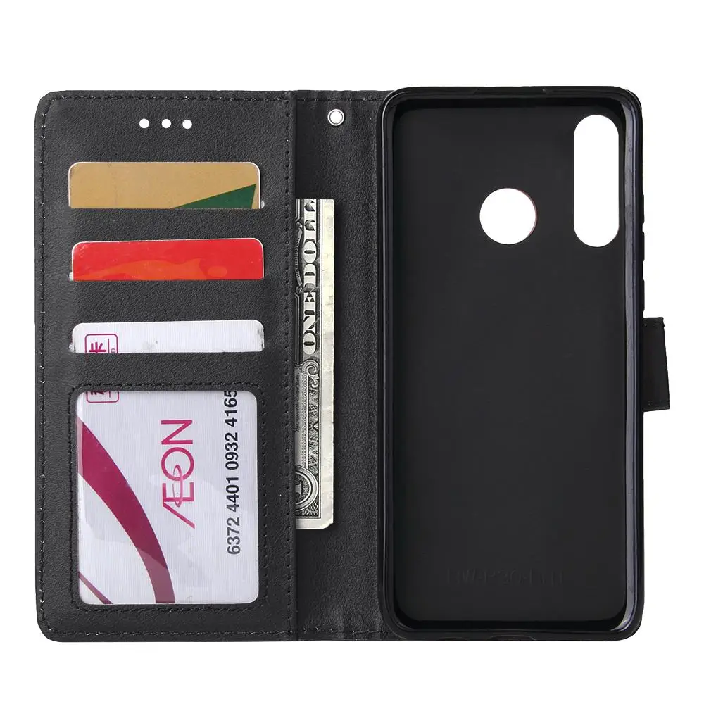 Protective Phone For HUAWEI P30 lite/nova 4E Flip-typeCase With 3 Card Position Buckle Design Phone Cover