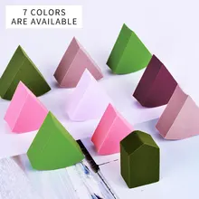 5 шт./партия, треугольная форма, конфетный цвет, мягкая Волшебная салфетка для чистки лица, косметический пуф для снятия макияжа Губка для мытья инструменты для макияжа лица