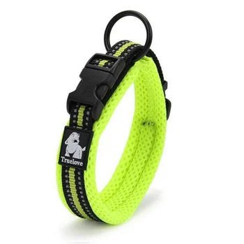 

Adjustable Mesh Padded Pet Dog Collar Reflective Dog Collar Durable Heavy Duty For All Breed All WeatherS/M