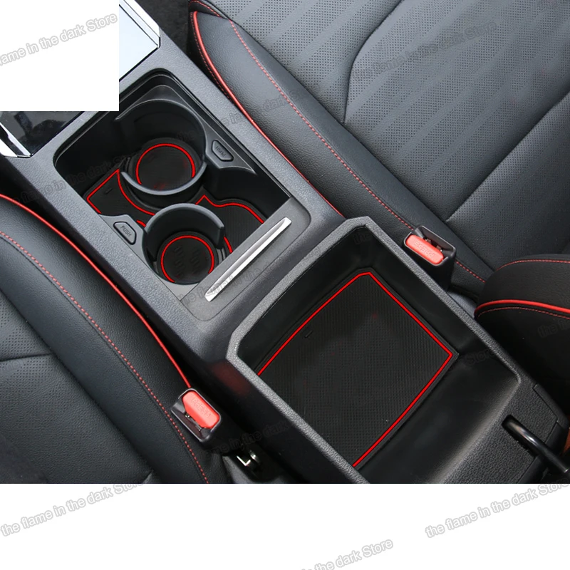 Lsrtw2017 эмульсионный Автомобильный Дверной слот коврик для Kia K3 Cerato 2018 2019 2020 2021