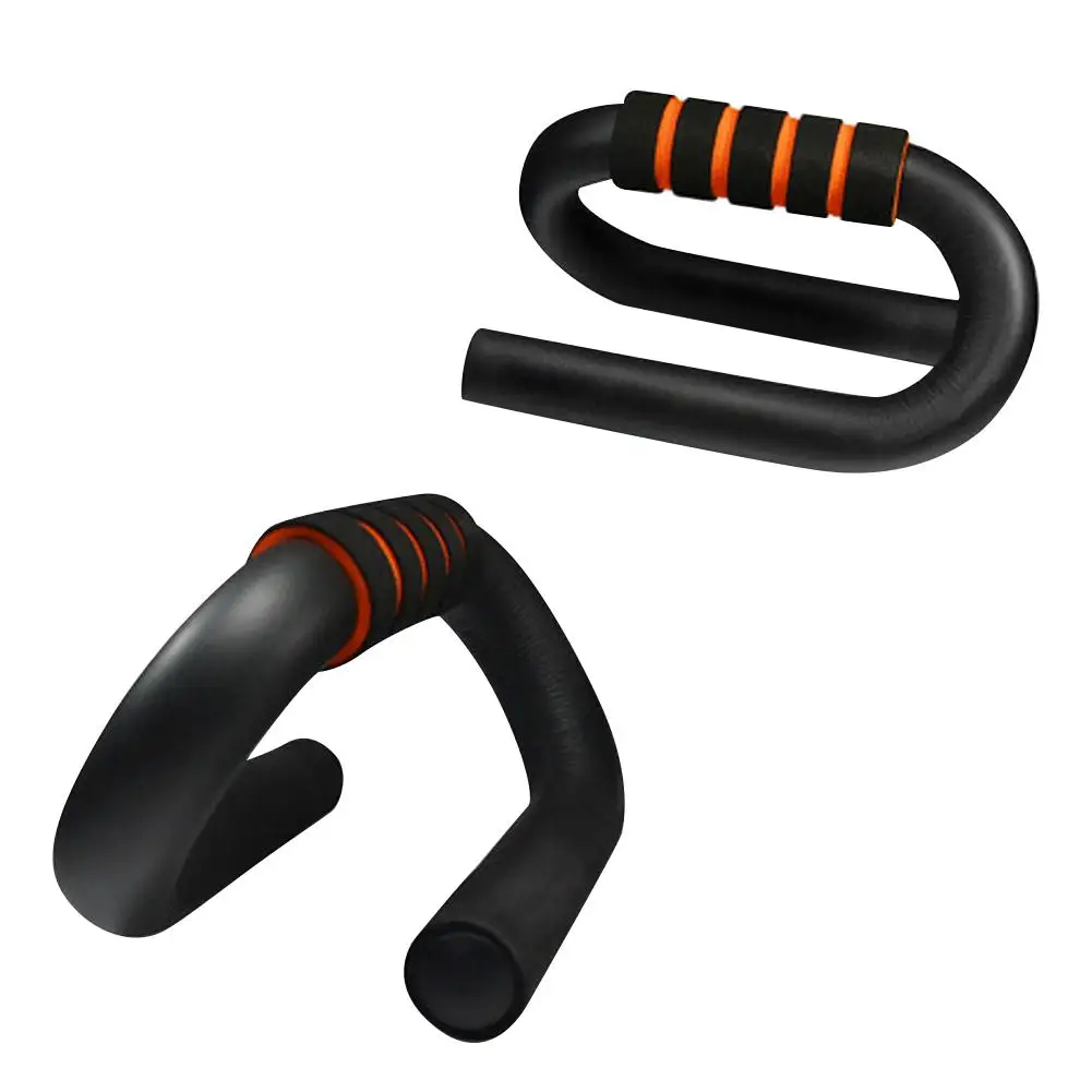 S-Shaped Push-Up Bracket with Non-Slip Foam Handle Pectoral Muscle Training Fitness Equipment Workout Equipment Rotating Circula
