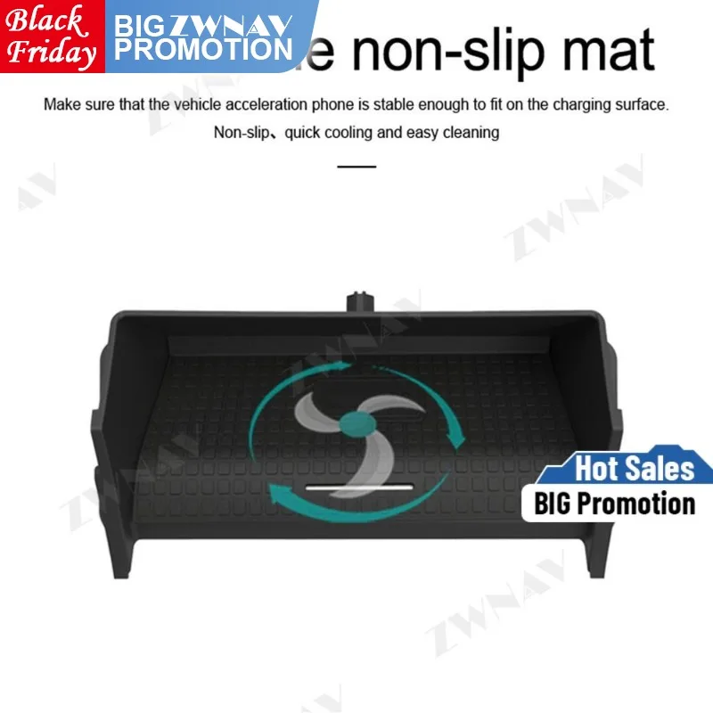 

QI car wireless charger For benz GL/GLE/GLS/ML 2015-2019 Infrared Fast Wireless Charging Car Phone Holder for iphone/Samsung