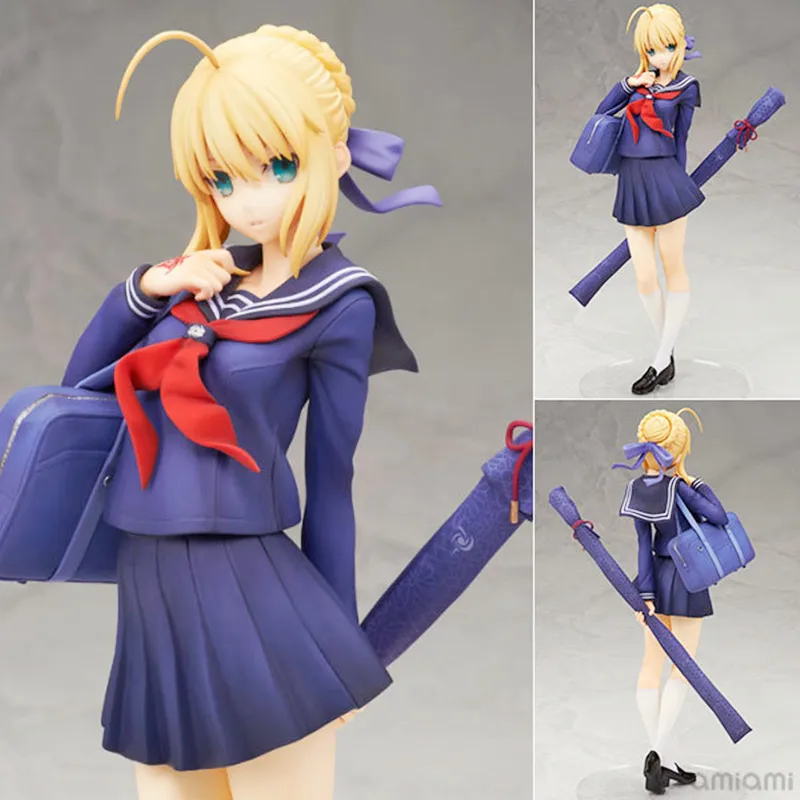 Cheng yuan Anime Alter Fate Destiny Night SABER Master School Uniform Ceiba Garage Kit Decoration