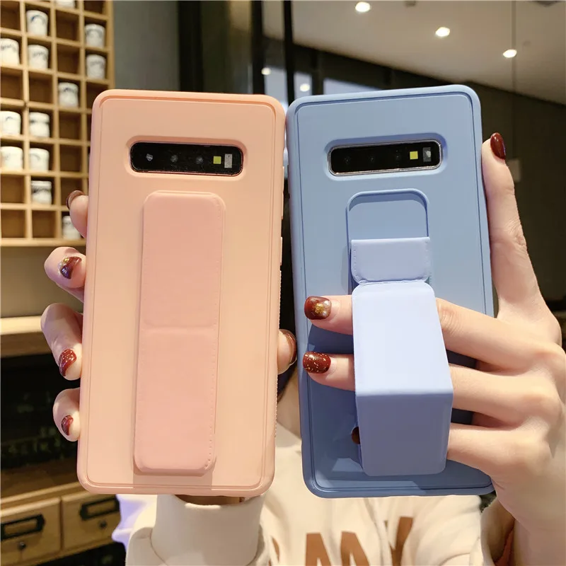 Чехол с ремешком на запястье для Samsung Galaxy A50 A70 A30 A20 A10 A40 M20 M30 S10 S10e Note 10 J4 J6 plus S9 +