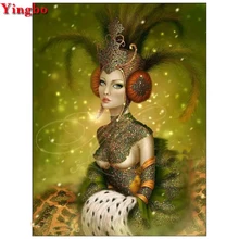 Красота женщина алмазная живопись набор мозаика Алмазная вышивка фото холст для картины на индивидуальный заказ Полный Круглый квадратный сверло 3d картина