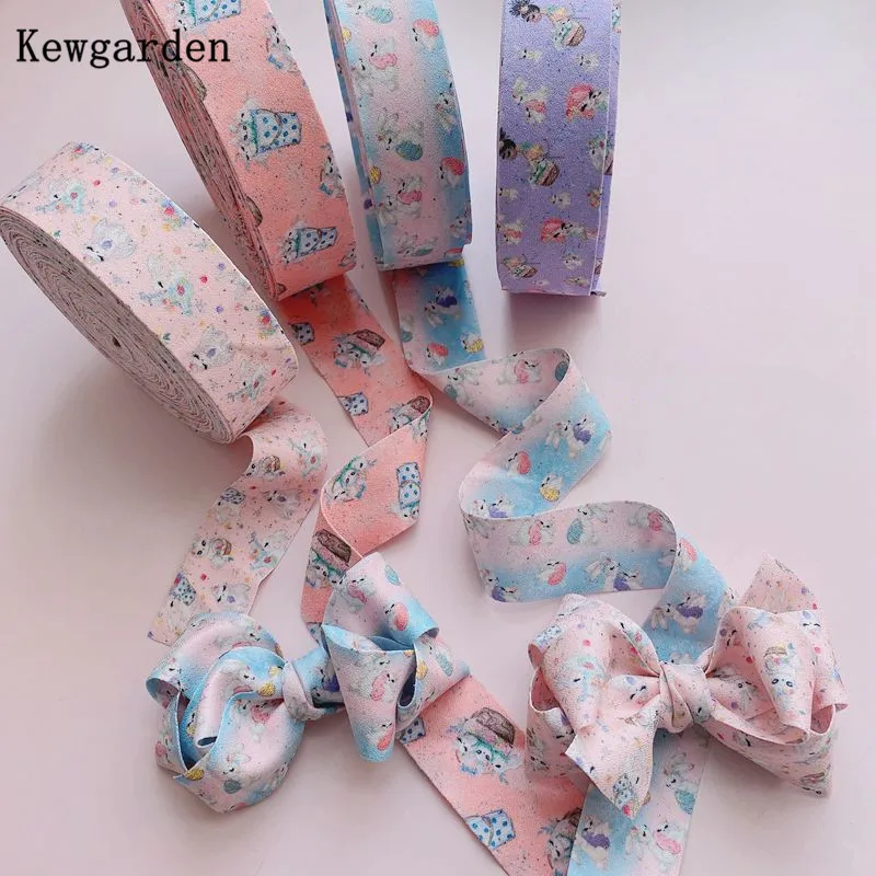 Сад мультфильм милый лента с рисунком кролика вручную изготовленная DIY бант