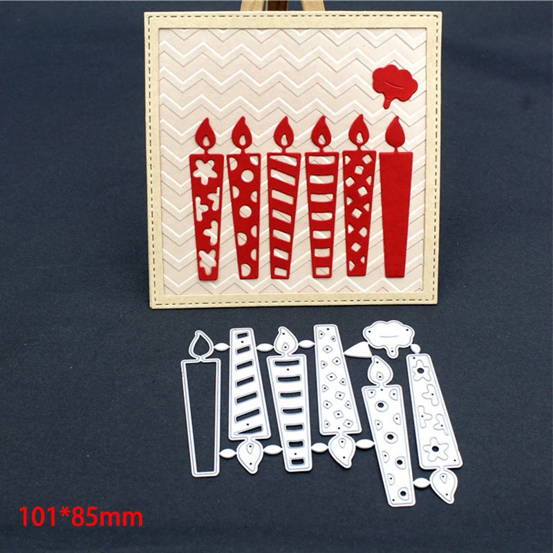

7pcs/set candles Metal Cutting Dies Scrapbooking Photo Album Embossing Paper Card Making Decor Die Nouveau Arrivage 2020 New
