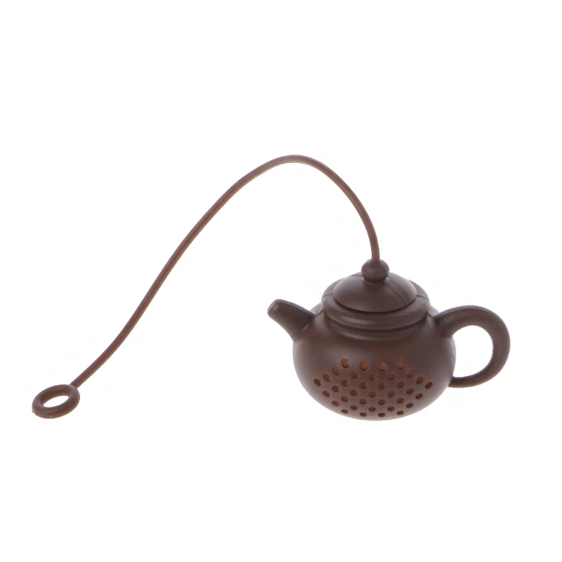 

Creative Silicone Leaf Tea Bag Pot Infuser Ball Shape Filter Safely Cleaning