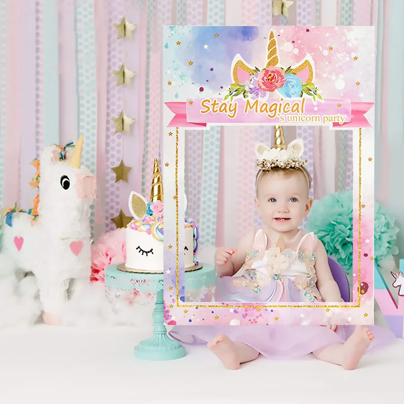 67 5 47 5cm Unicorn Graduation Theme Photo Booth Frame Kids Birthday Wedding Party Photobooth Prop Graduate Photo Decor Supplies Photobooth Props Aliexpress