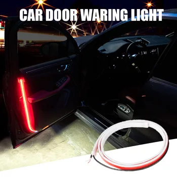 

2Pcs Car Door Opening Warning LED Lights Strips Anti Rear-end Collision Safety Light Welcome Flash Lights Universal Car Light