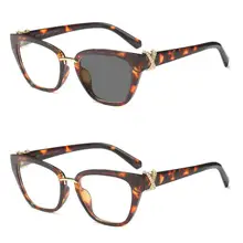 Новые квадратные солнечные фотохромные ретро очки для близорукости женские близорукие очки от-1,00 до-4,00 с коробкой FML