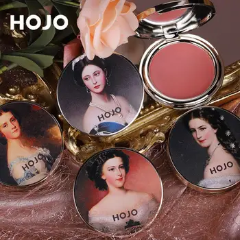 

HOJO Court Aristocracy Baked Cheek Blusher Smooth Contour Face Powder Palette Beauty Makeup Tool For Both Eye And Face TSLM1
