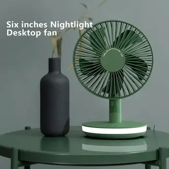 

USB fan 3 Speed Personal Small Desktop Table Quiet with Soft Night Light Fan for Home Office Car Outdoor Travel