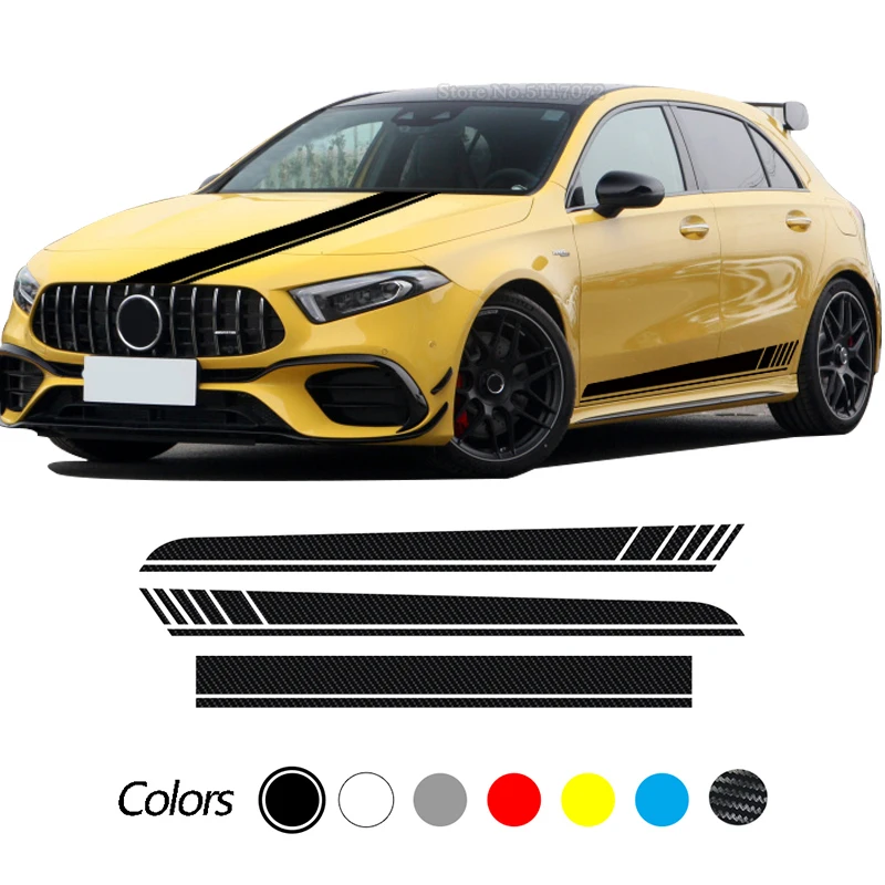 Виниловая наклейка на крышку автомобиля Mercedes Benz A Class W177 5 дверей хэтчбек