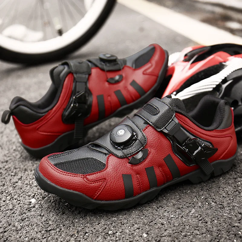 

New Style Mountain Highway Riding Shoes Ultra-Light Spring And Summer Breathable Men And Women Profession Lock-Free Riding Shoes
