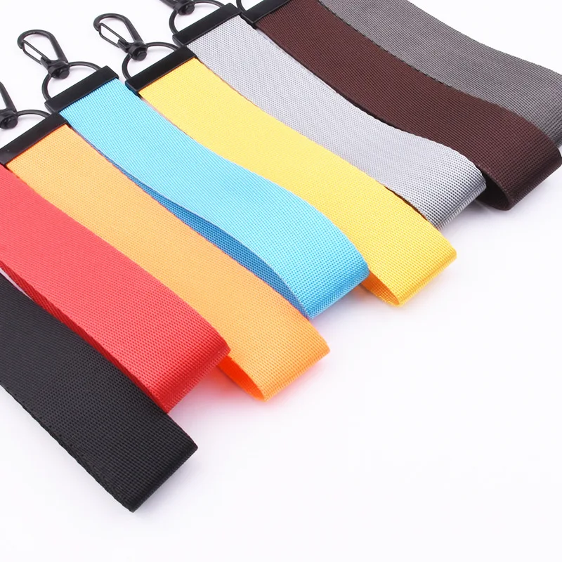Solid Colors Ribbon Keychain Key Chain Lanyard For Phone Case Wallet Women Bag Charms Cars Keyring Ring S198 | Украшения и