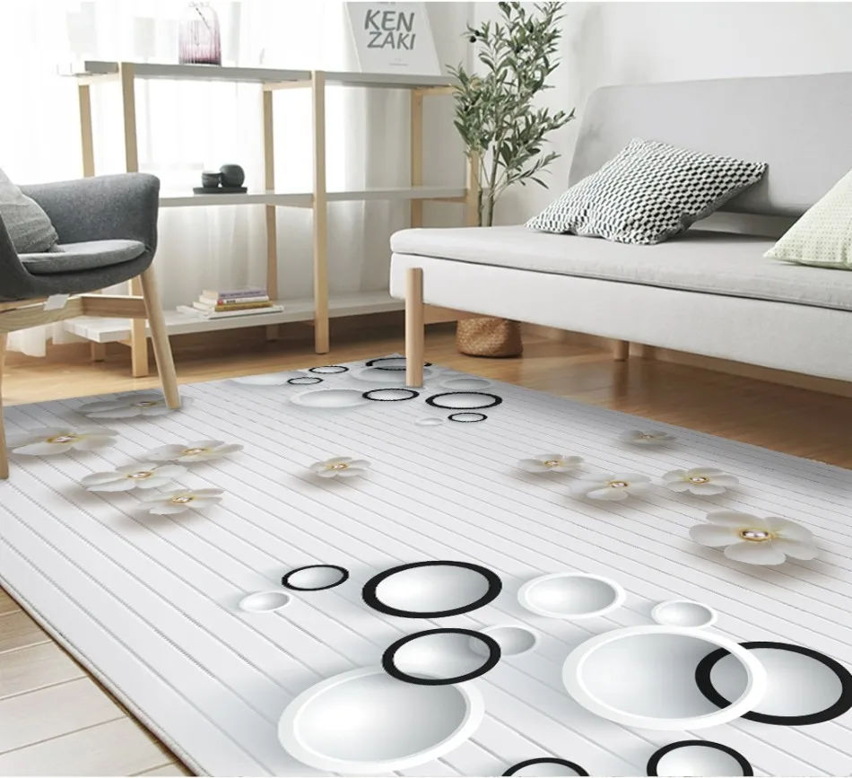 Simple cherry blossom jewelry flower three-dimensional geometric circle living room bedroom bedside floor | Обустройство дома