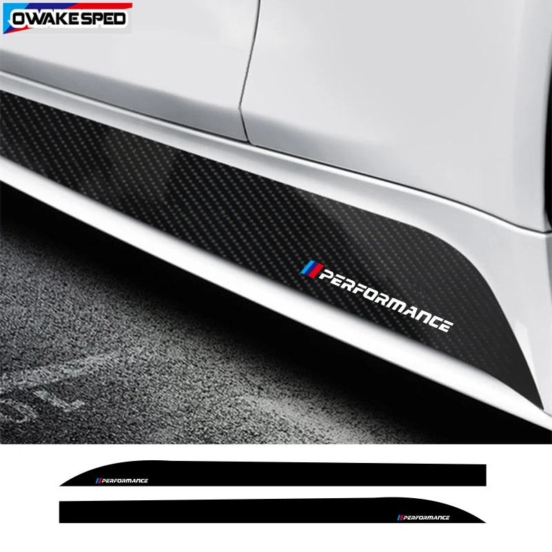 ///Performance Sport Stripes Carbon Fiber Car Door Side Skirt Sticker For-BMW 1 series F20 E82 E88 F52 Limited Edition Decals | Автомобили
