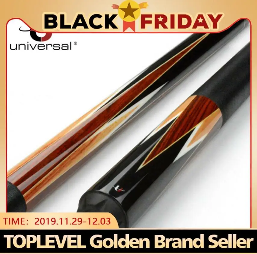 

New Arrival Universal Gusset-insert Pool Cue Original 12.75mm Tip UN112-4 Black 8 with Protector Handmade Durable China 2019