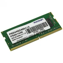 Модуль памяти для ноутбука PATRIOT 4GB PC19200 DDR4 SO PSD44G240041S