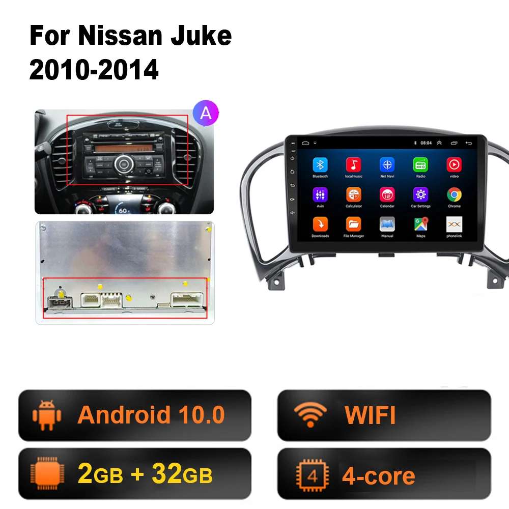 2din Android 10.1 Car Radio Multimedia Video Player GPS Navigation For Nissan Juke YF15 2010-2014 Head Unit 2din no dvd Carplay2din Android 10.1 Car Radio Multimedia Video Player GPS Navigation For Nissan Juke YF15 2010-2014 Head Unit 2din no dvd Carplay best dvd player for car headrest Car Multimedia Players