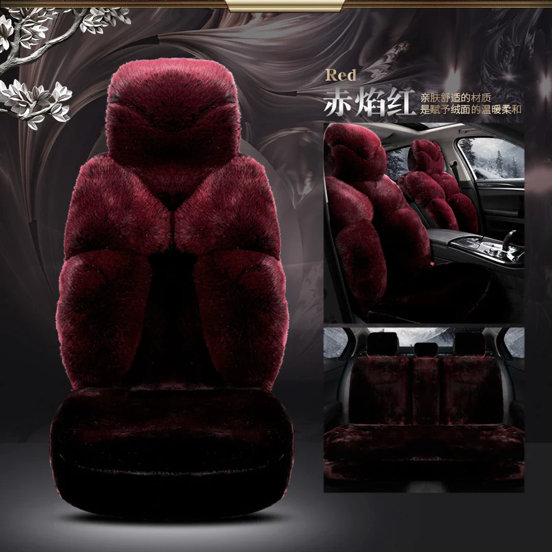 

Car Seat Cover Fur Fabric Cloth Keep Warm Front/Rear Vehicle Cushion Not Moves Universal Non-Slide For Ford Mendo X7 X45